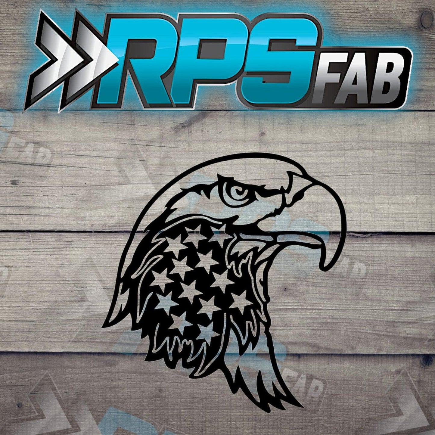 American Flag Eagle Head Sign V2 - RPS Fab
