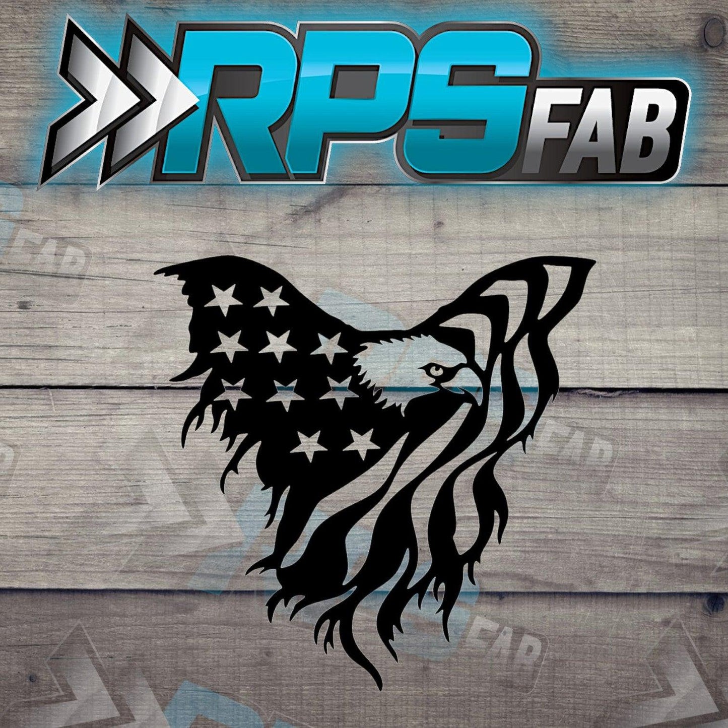 American Flag Eagle Head Sign V3 - RPS Fab