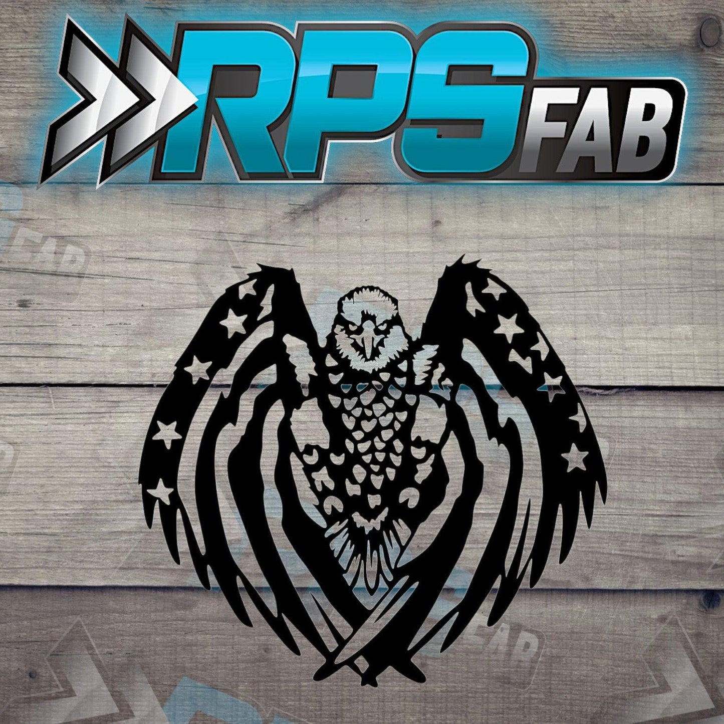 American Flag Eagle Head Sign V4 - RPS Fab