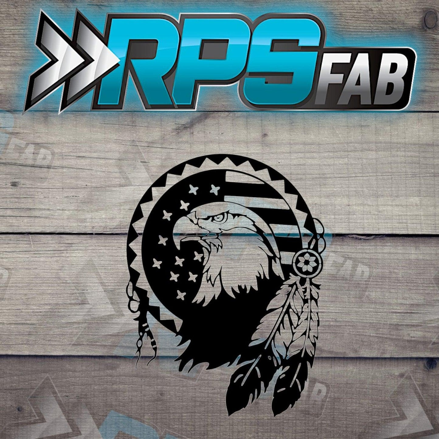 American Flag Eagle Head Sign V8 - RPS Fab