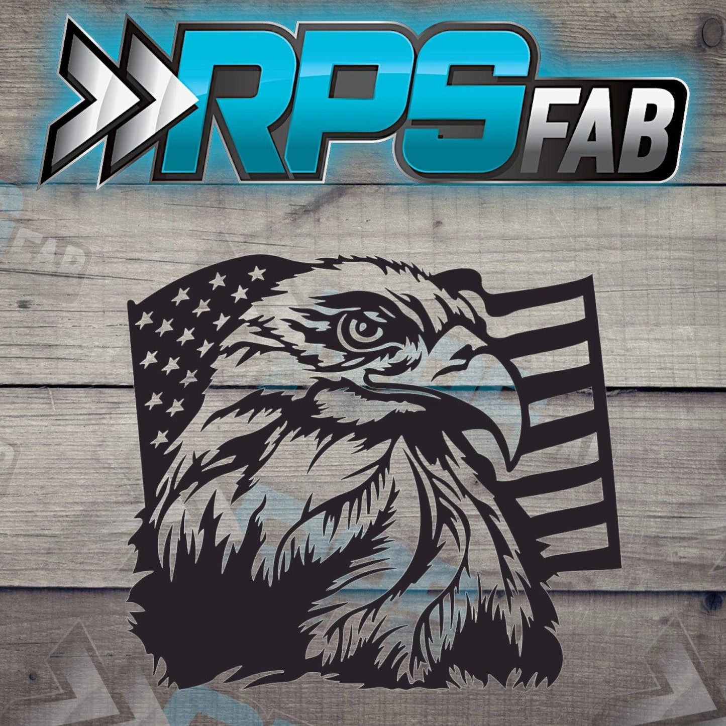 American Flag Eagle Head Sign V9 - RPS Fab