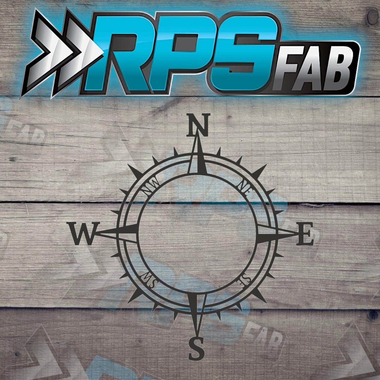 Blank-Inspired Compass Metal Art Sign - RPS Fab