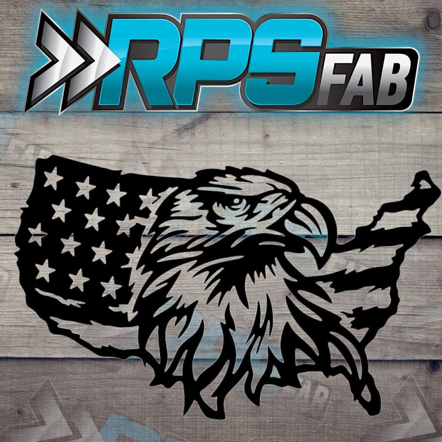 Eagle Map Flag Sign - RPS Fab
