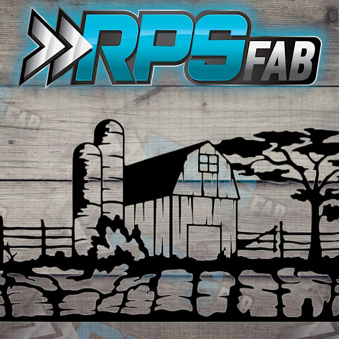 Farm Scene Metal Wall Art - RPS Fab