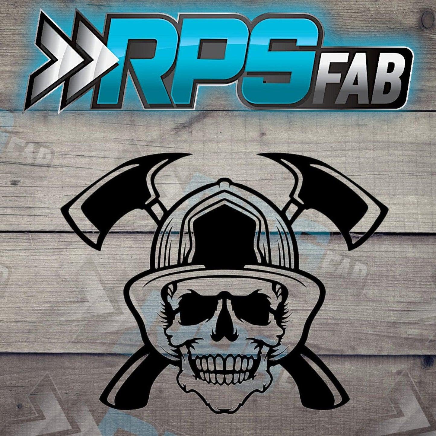 Firefighter Skull Helmet Sign - RPS Fab