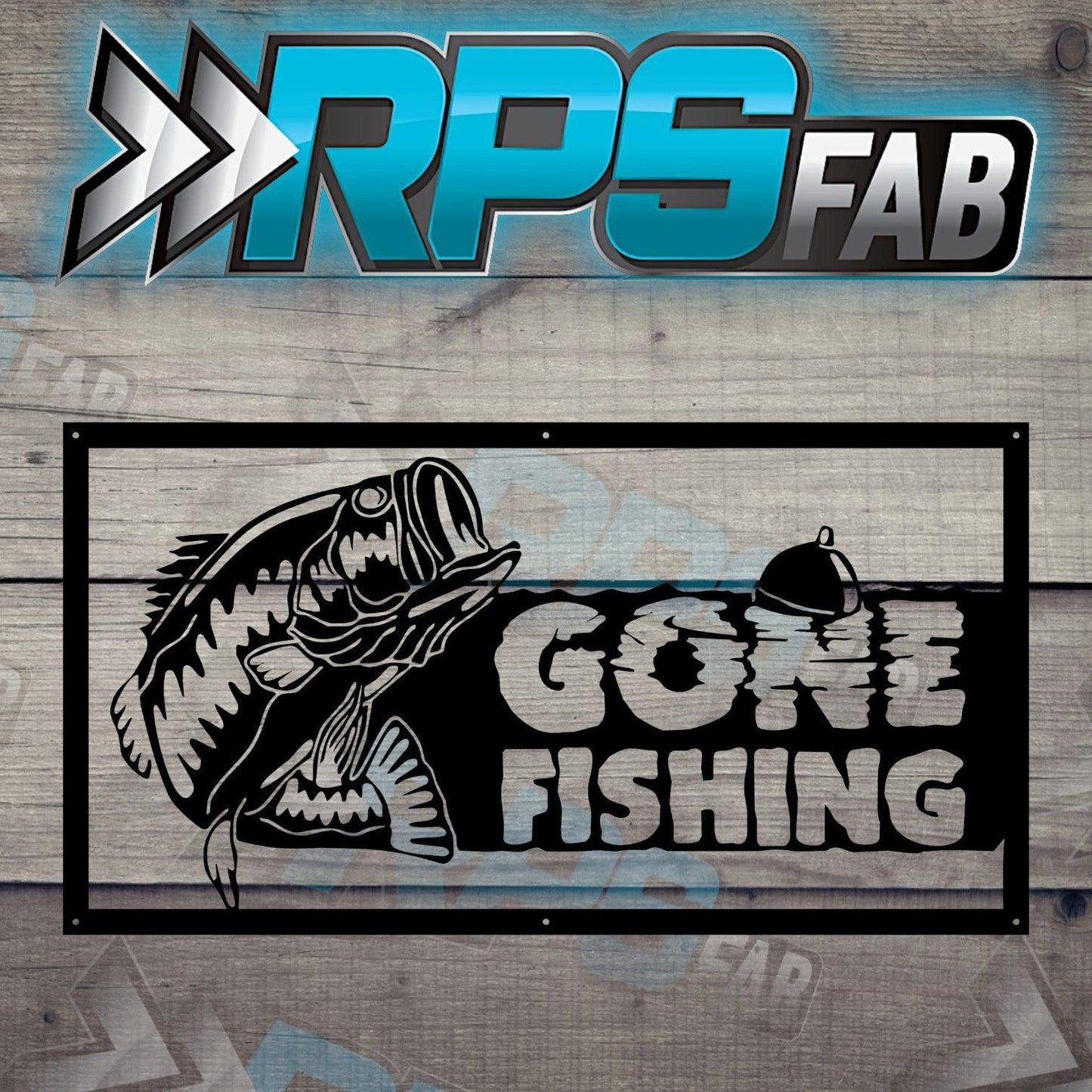 Fish Theme Metal Sign V16 - RPS Fab