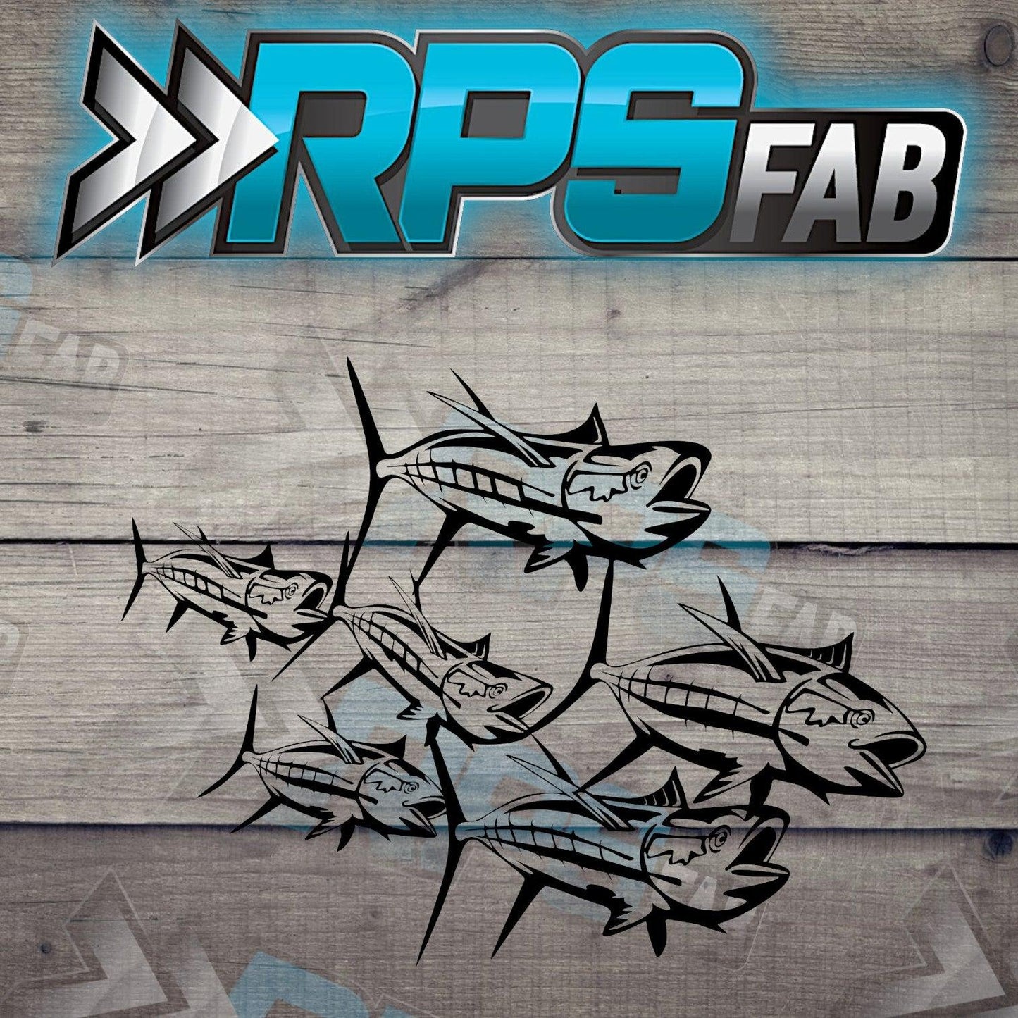Fish Theme Metal Sign V7 - RPS Fab