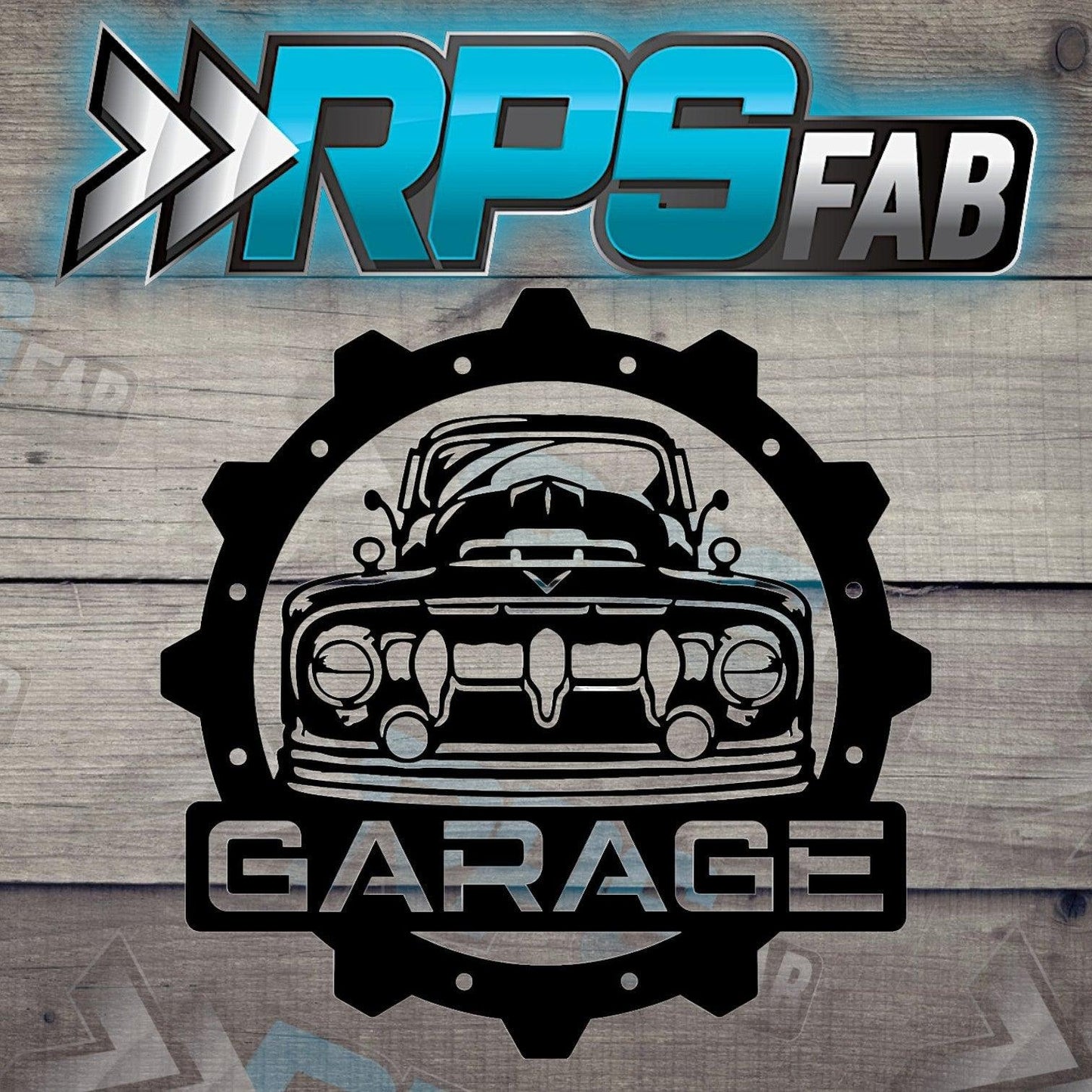 Hotrod Garage Metal Sign - Vintage Truck Edition V2 - RPS Fab
