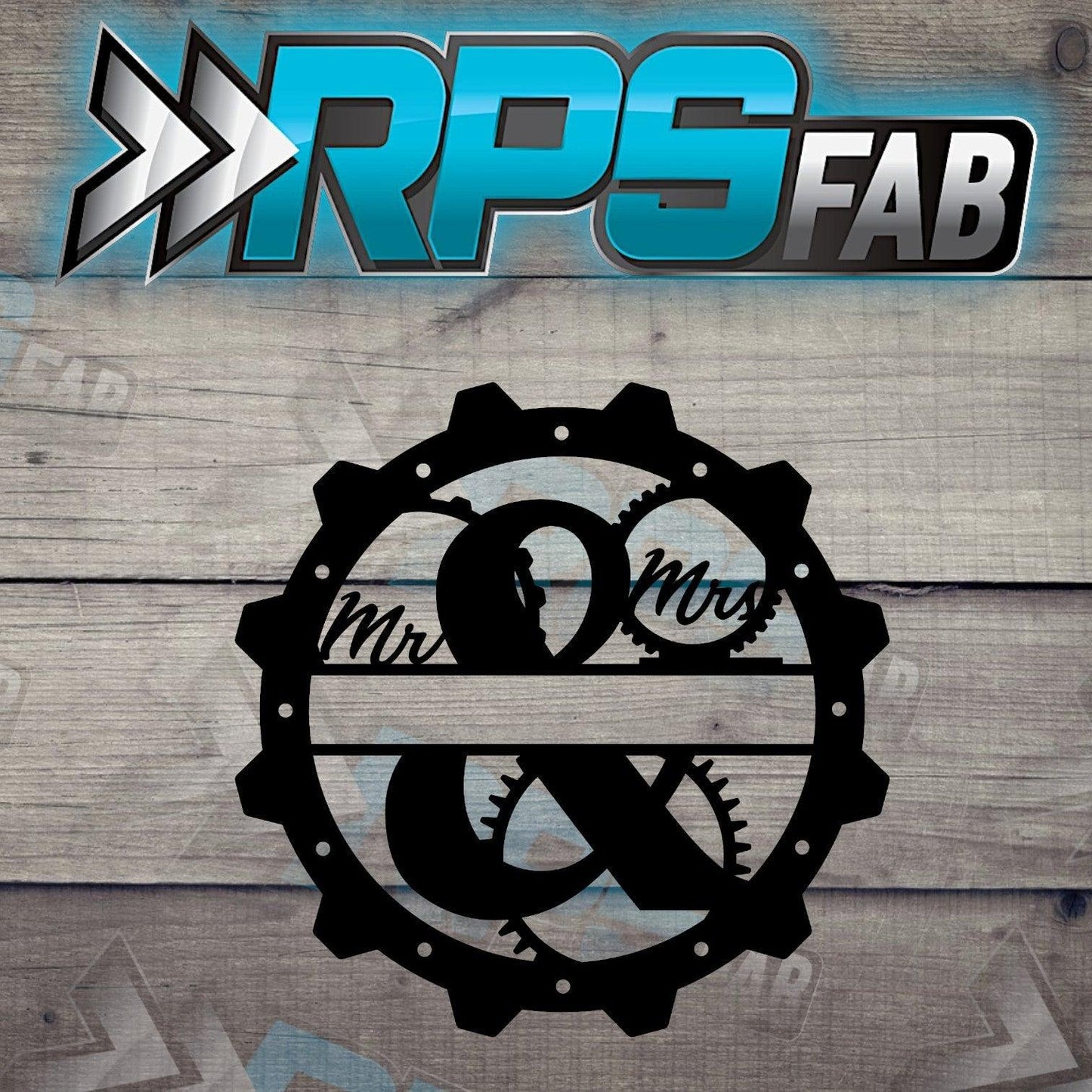 Mr. & Mrs. Monogram Sign - RPS Fab