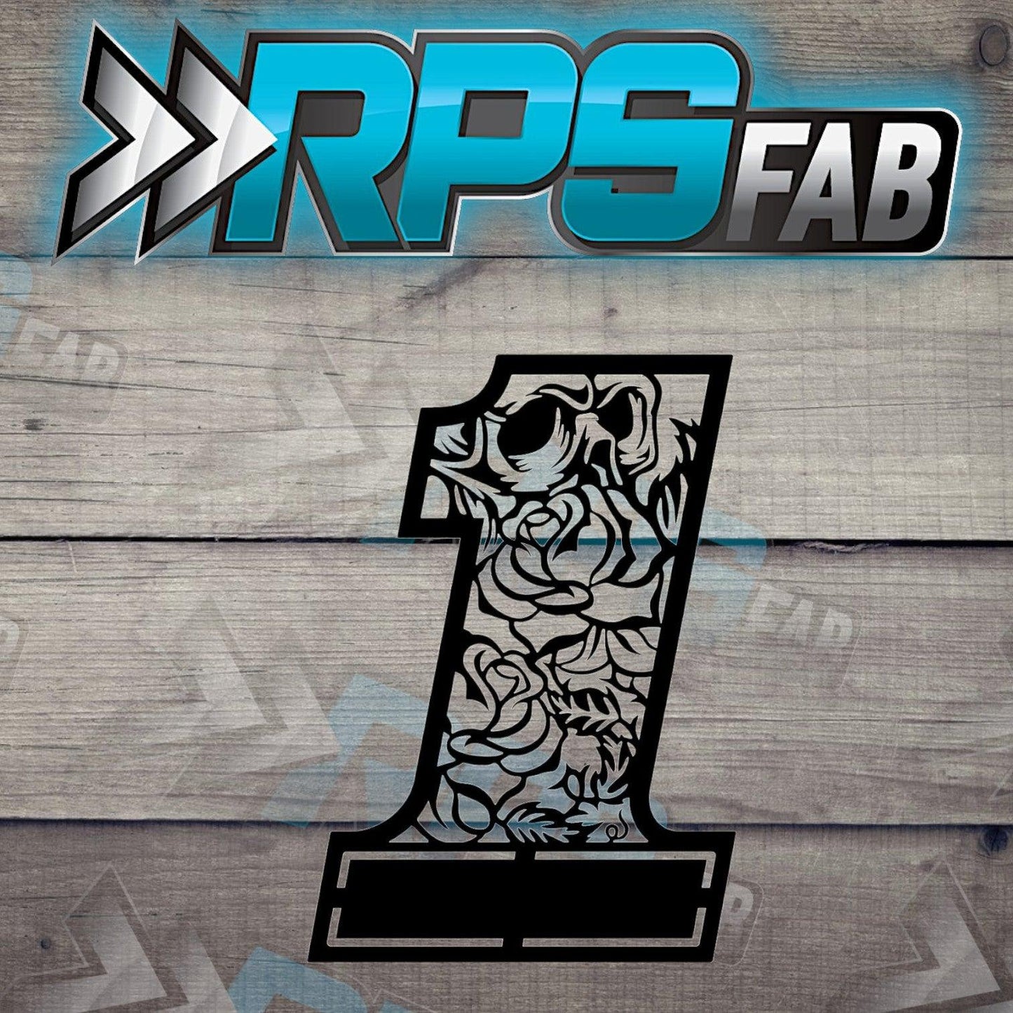 Number One Skull Flowers Metal Art - RPS Fab