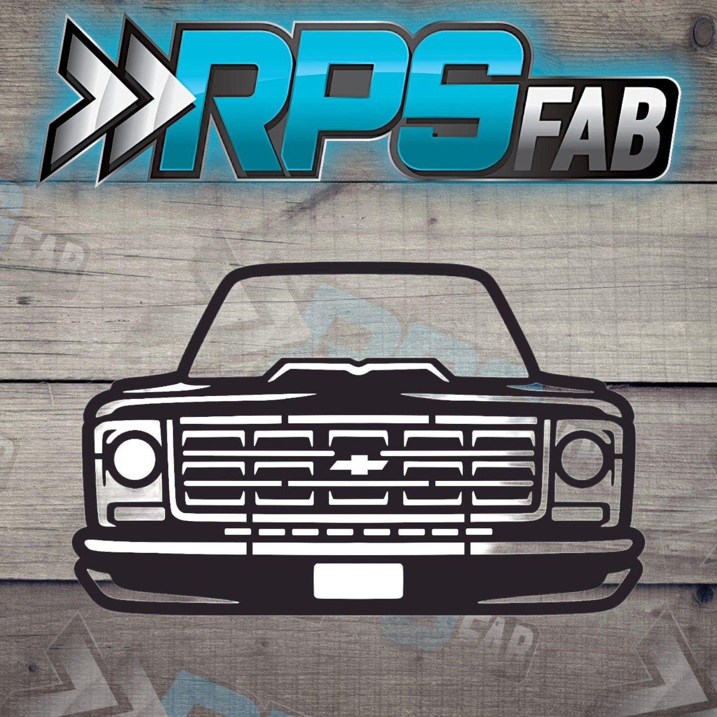 Truck 11 Silhouette: Laser-Cut Metal Art Sign - RPS Fab