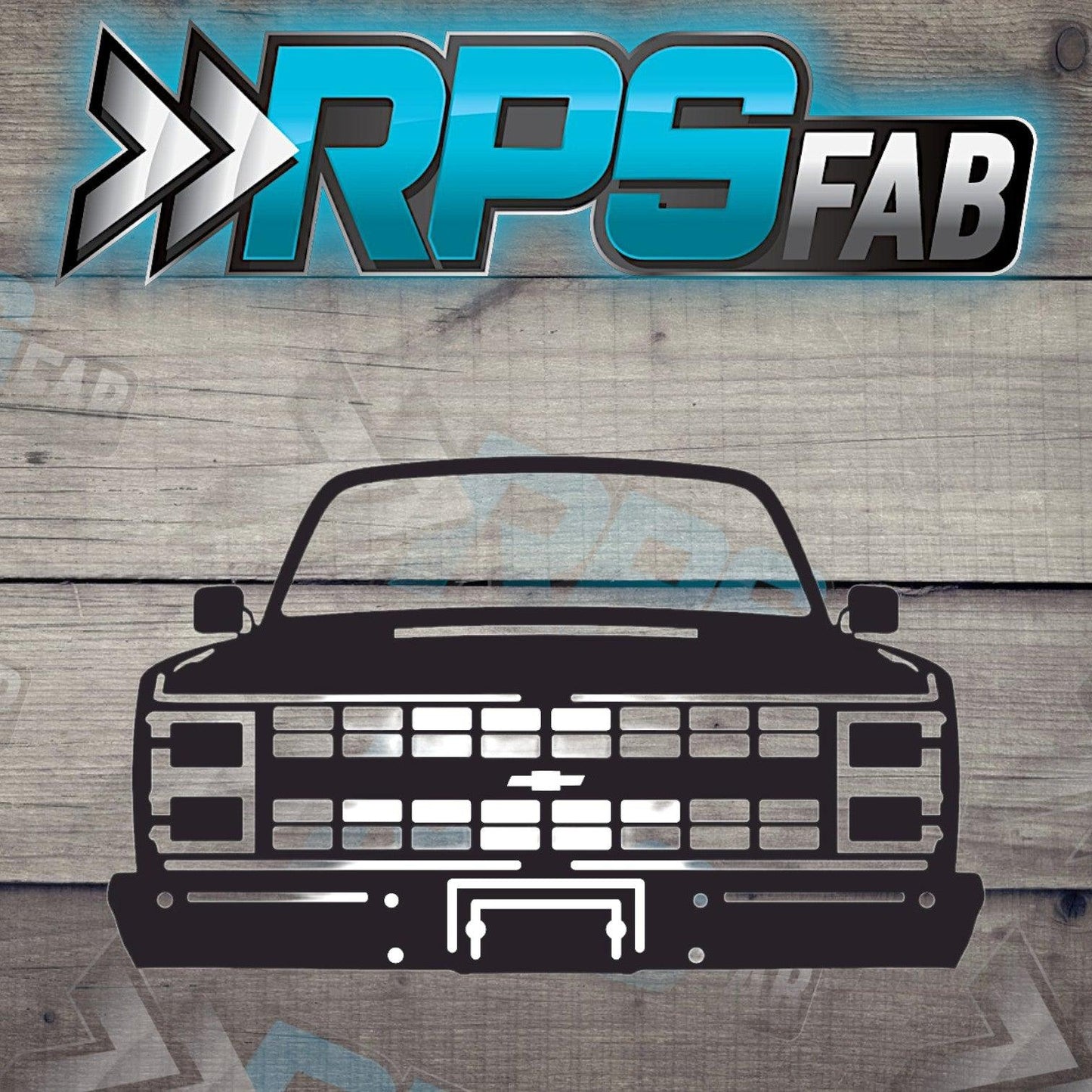 Truck 15 Silhouette: Laser-Cut Metal Art Sign - RPS Fab