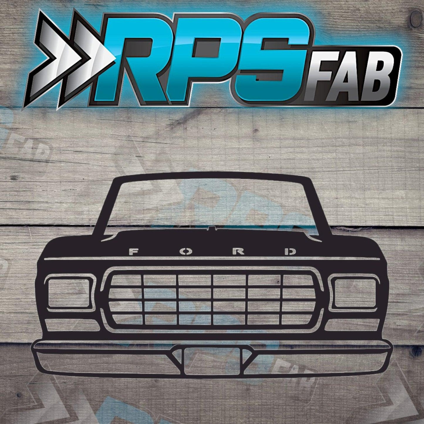 Truck 16 Silhouette: Laser-Cut Metal Art Sign - RPS Fab