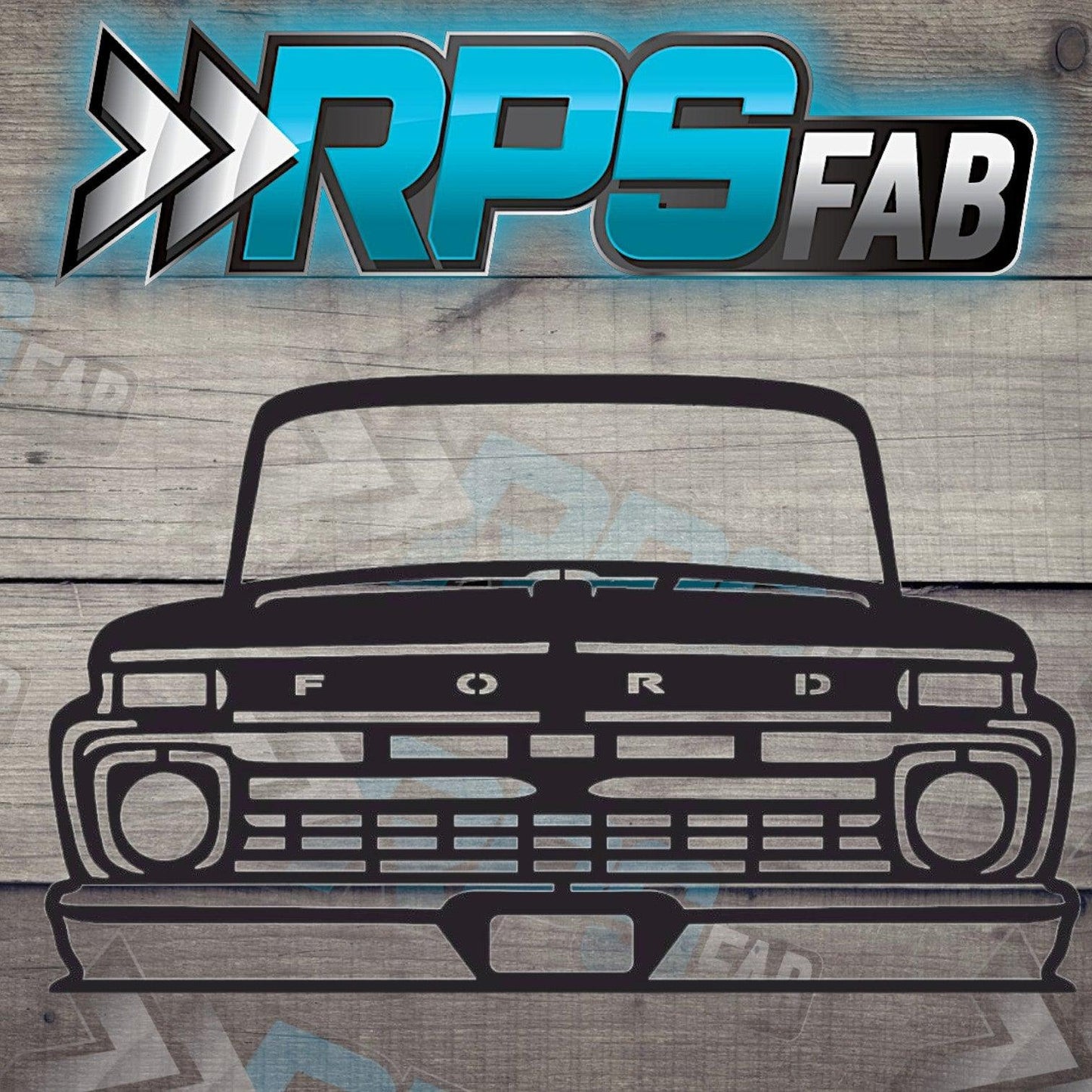 Truck 19 Silhouette: Laser-Cut Metal Art Sign - RPS Fab