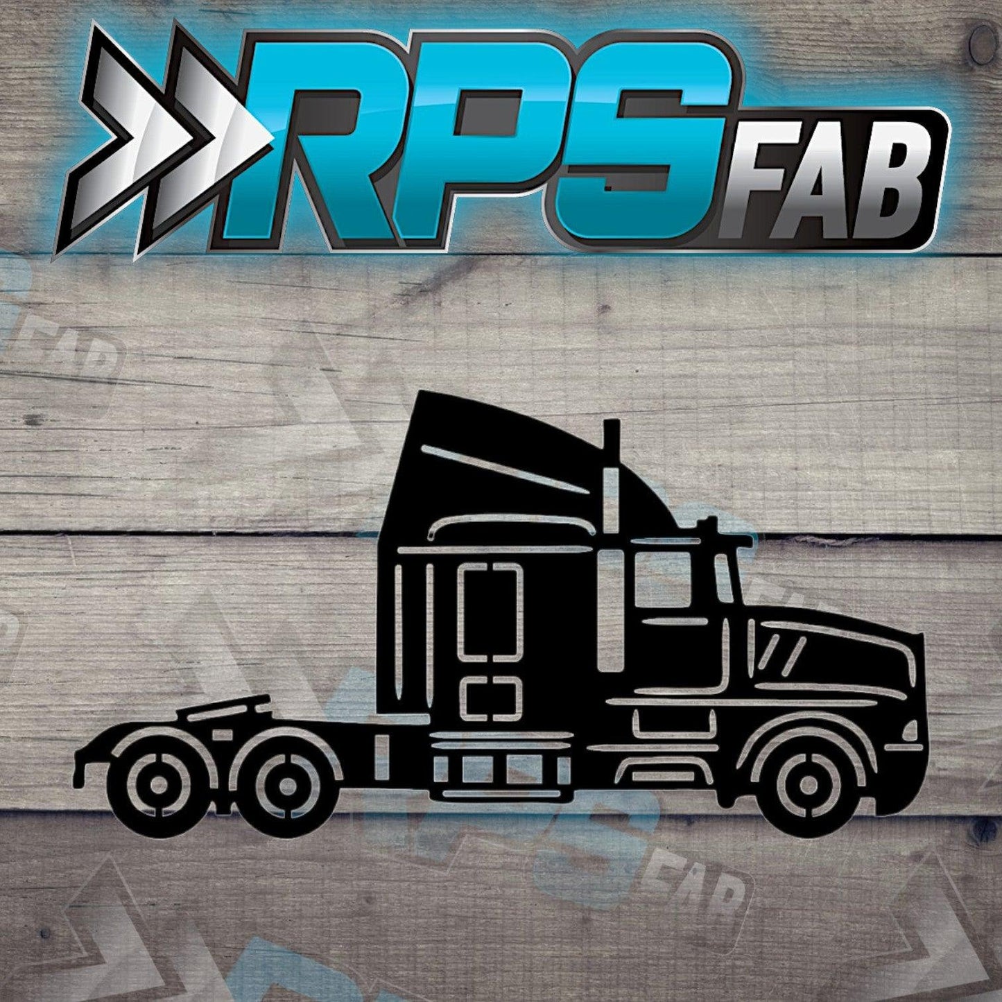 Truck 22 Silhouette: Laser-Cut Metal Art Sign - RPS Fab