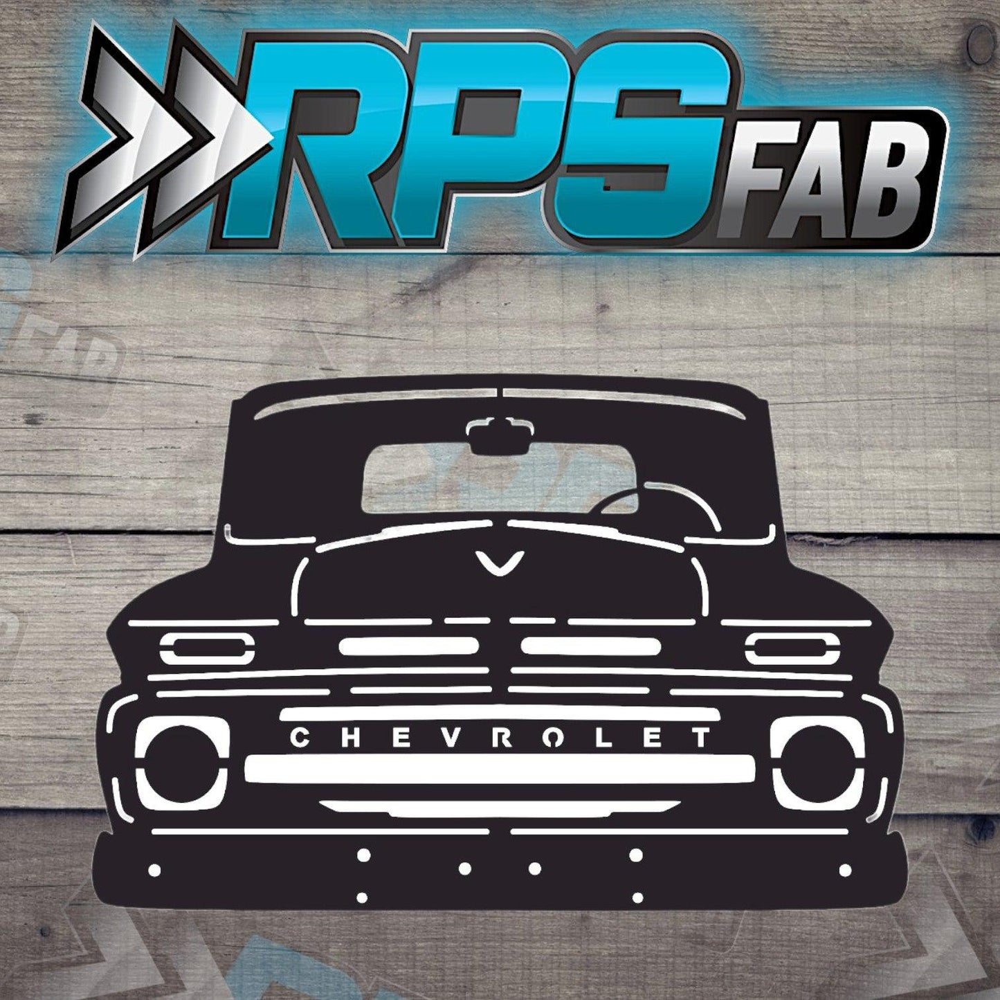 Truck 9 Silhouette: Laser-Cut Metal Art Sign - RPS Fab