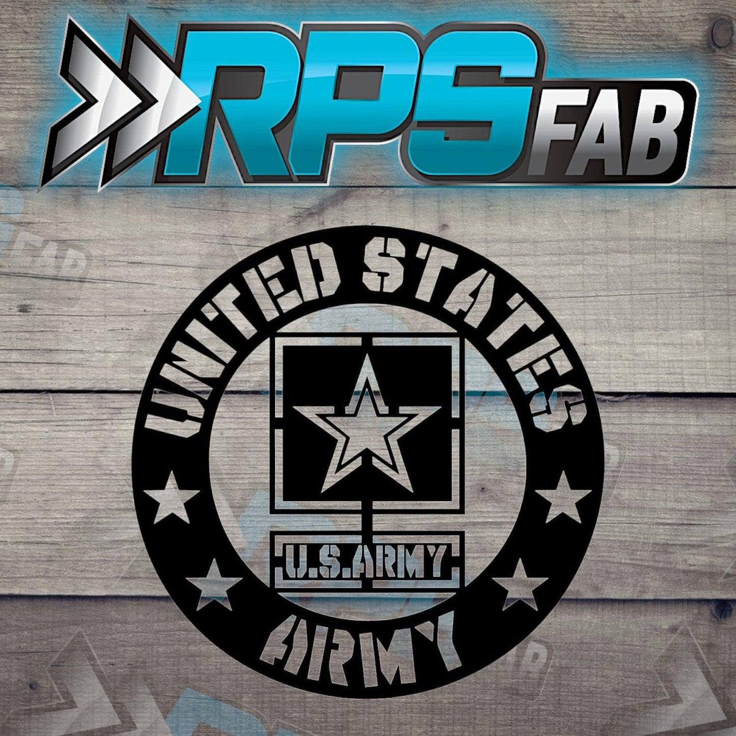 U.S. Armed Forces Emblem Metal Art Sign- Army - RPS Fab