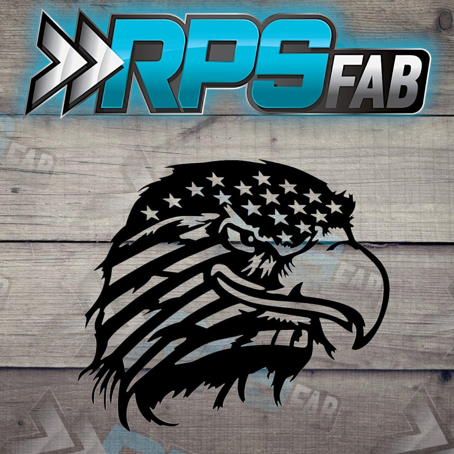 American Flag Eagle Head Sign - RPS Fab
