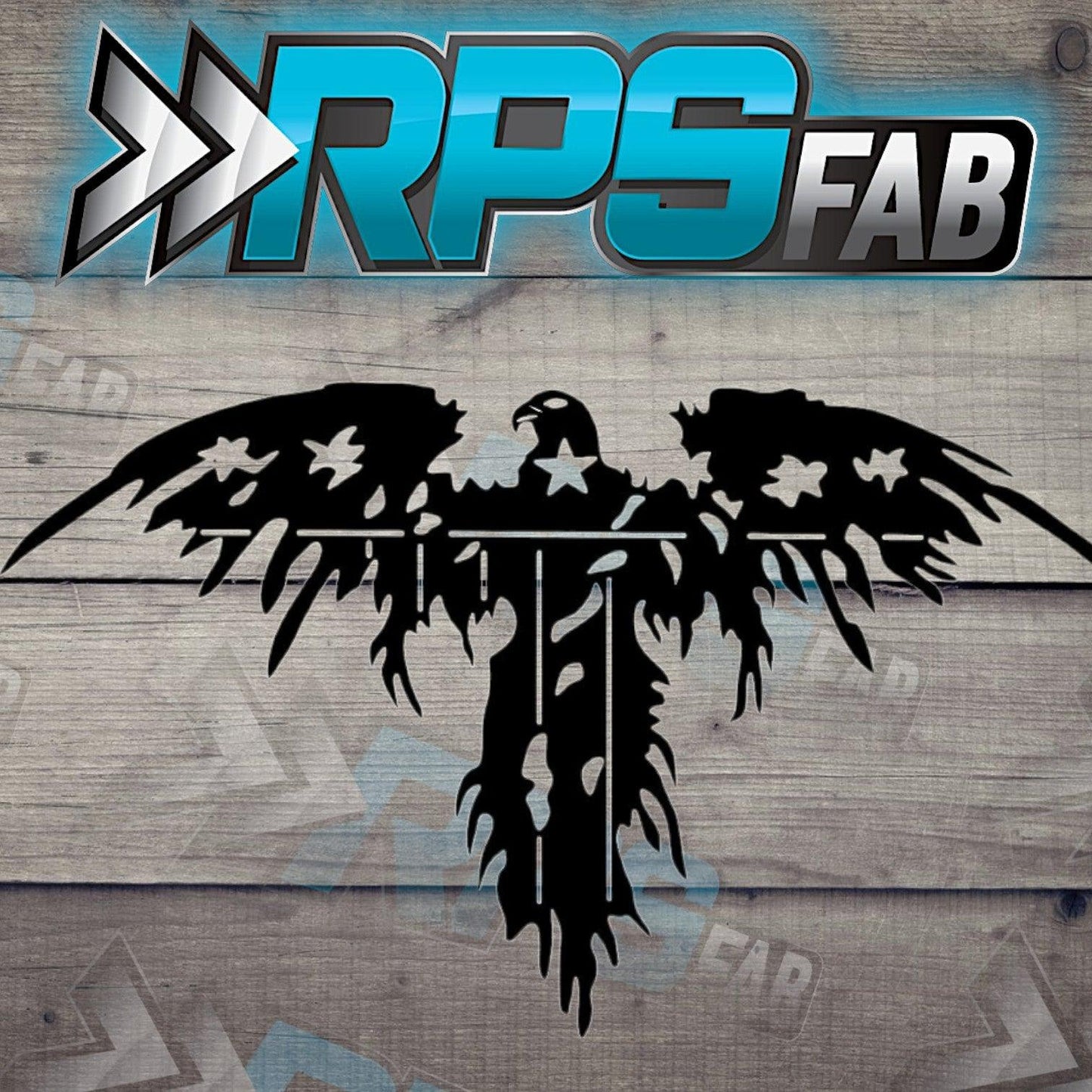 American Flag Eagle Head Sign V10 - RPS Fab