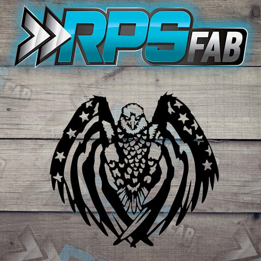 American Flag Eagle Head Sign V4 - RPS Fab