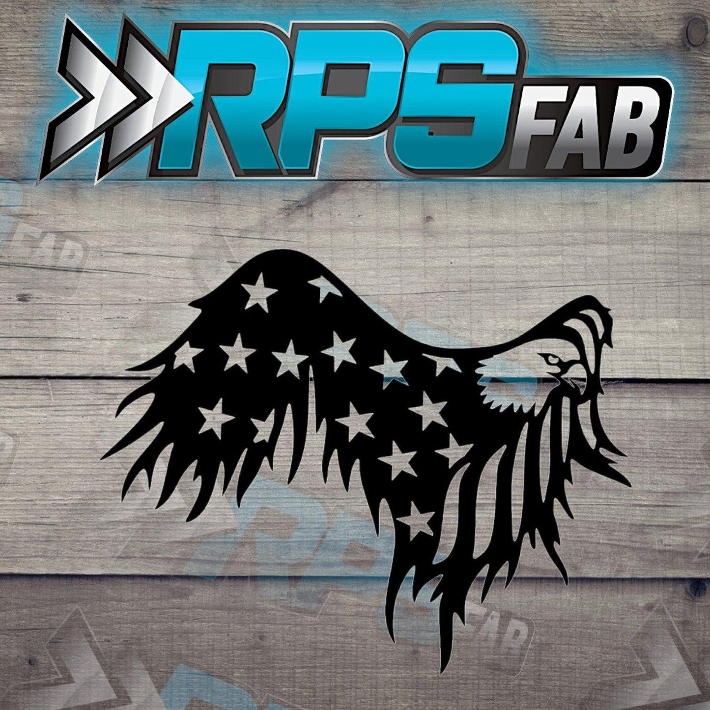 American Flag Eagle Head Sign V5 - RPS Fab