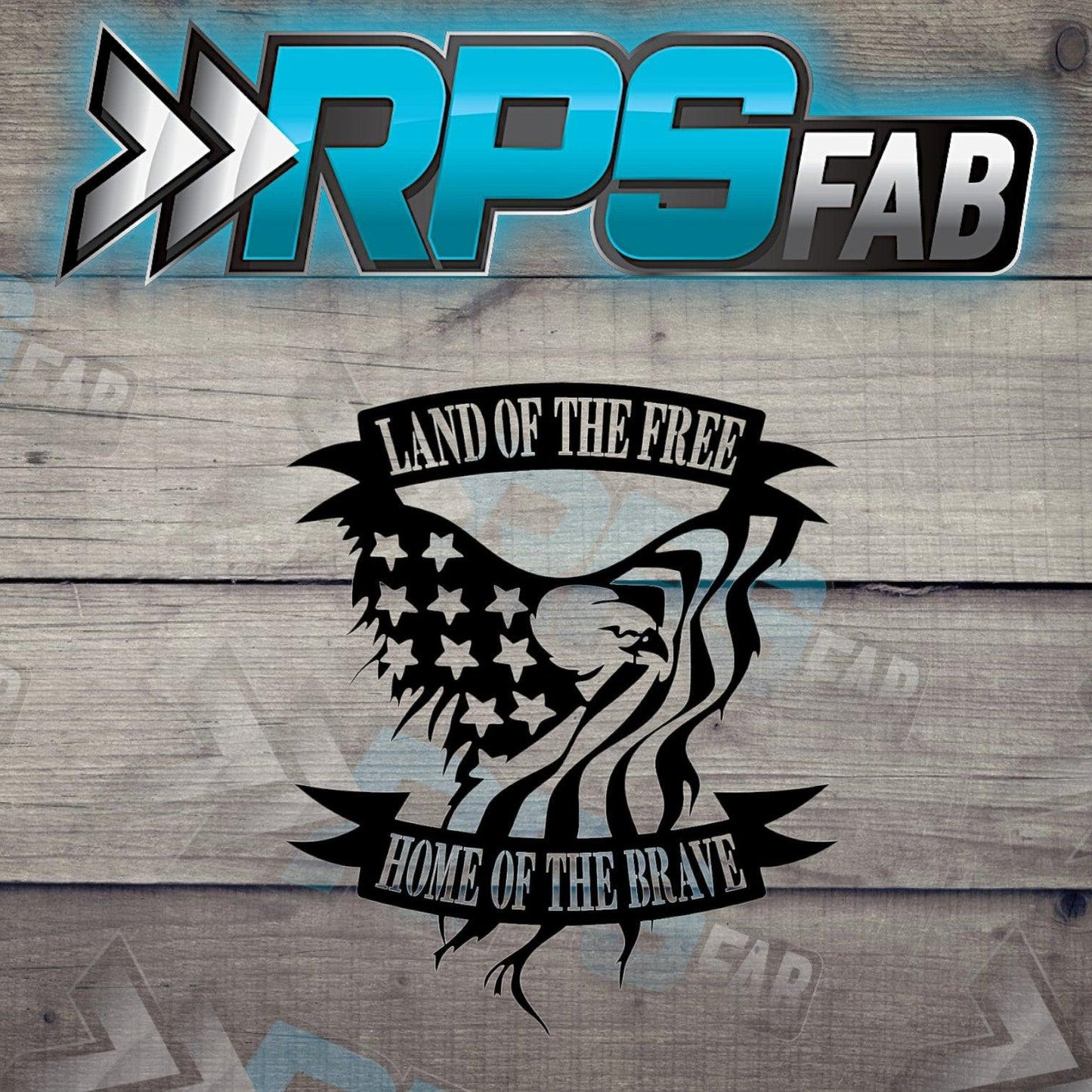 American Flag Eagle Head Sign V6 - RPS Fab