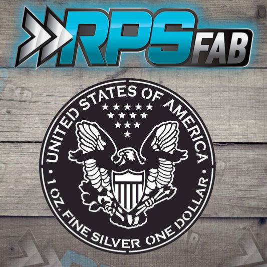American Silver Eagle Metal Art Sign - RPS Fab