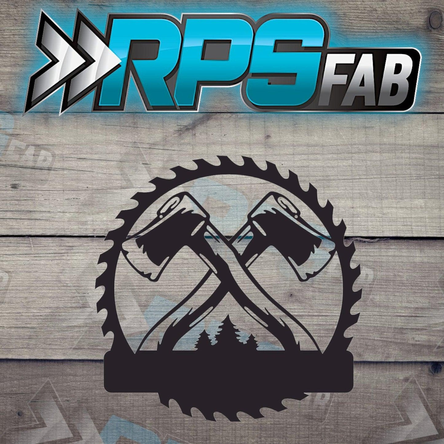 Axe Theme Monogram Metal Sign V1 - RPS Fab