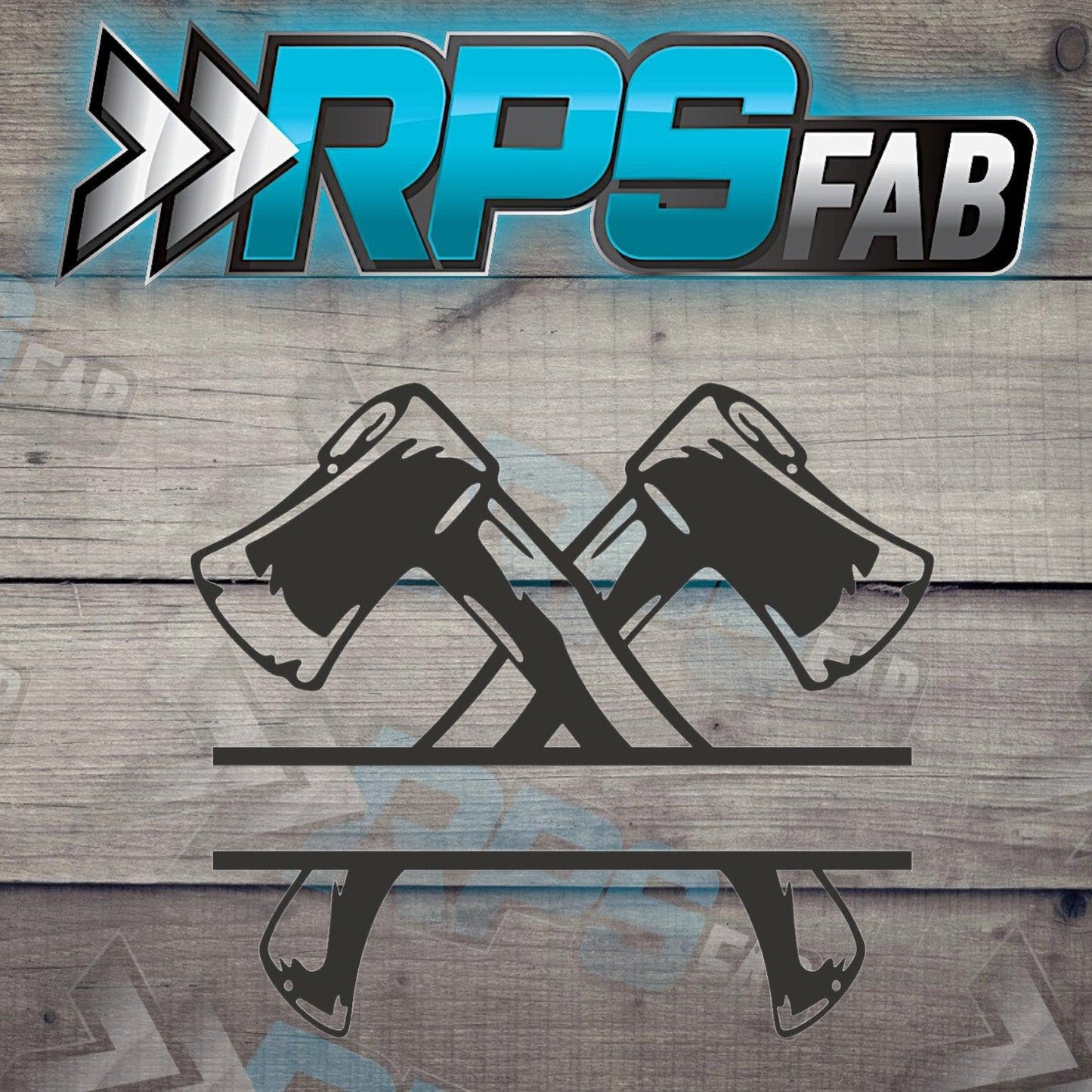 Axe Theme Monogram Metal Sign V3 - RPS Fab