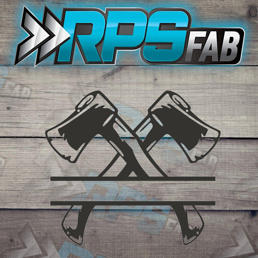 Axe Theme Monogram Metal Sign V3 - RPS Fab