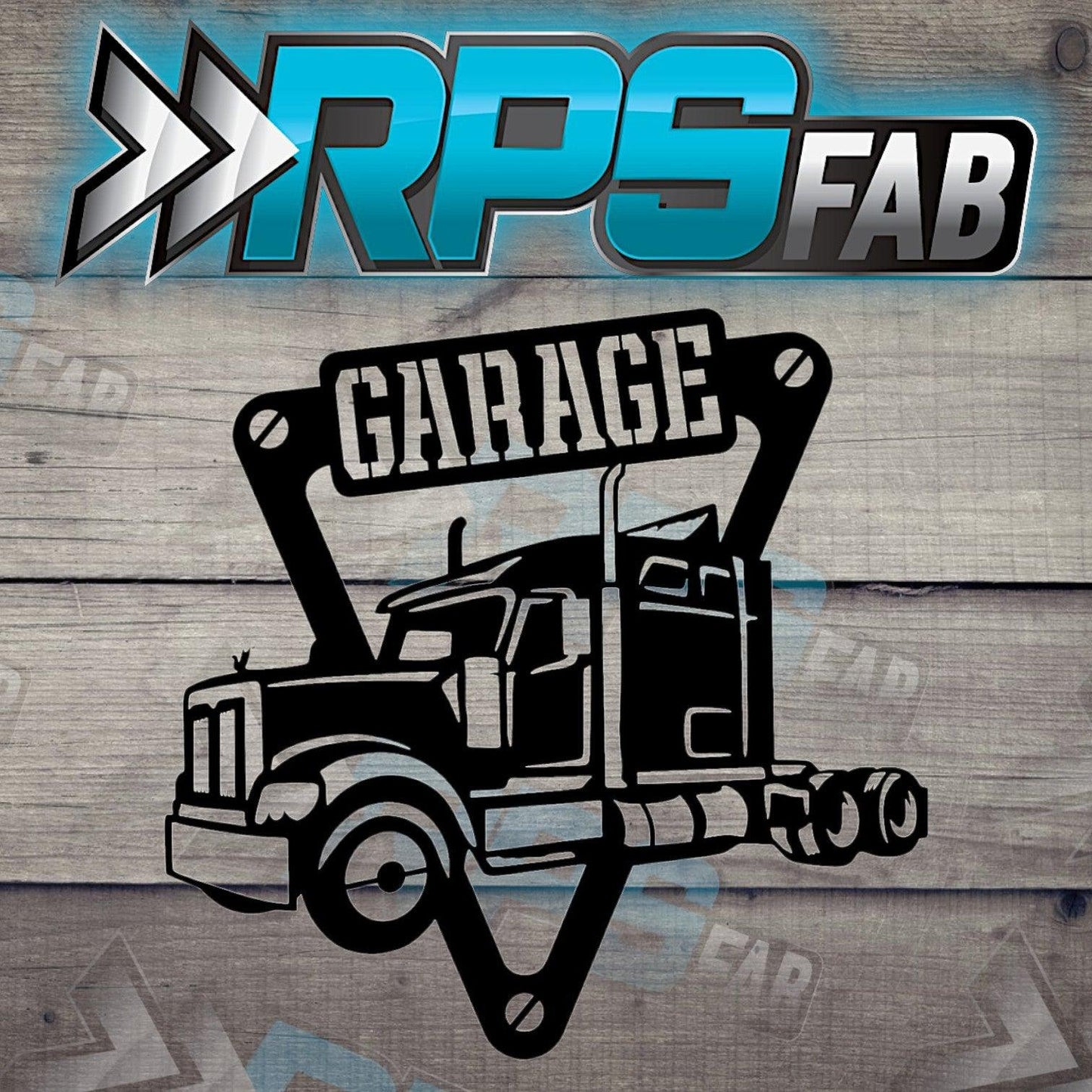 Big Rig Garage Metal Sign - RPS Fab