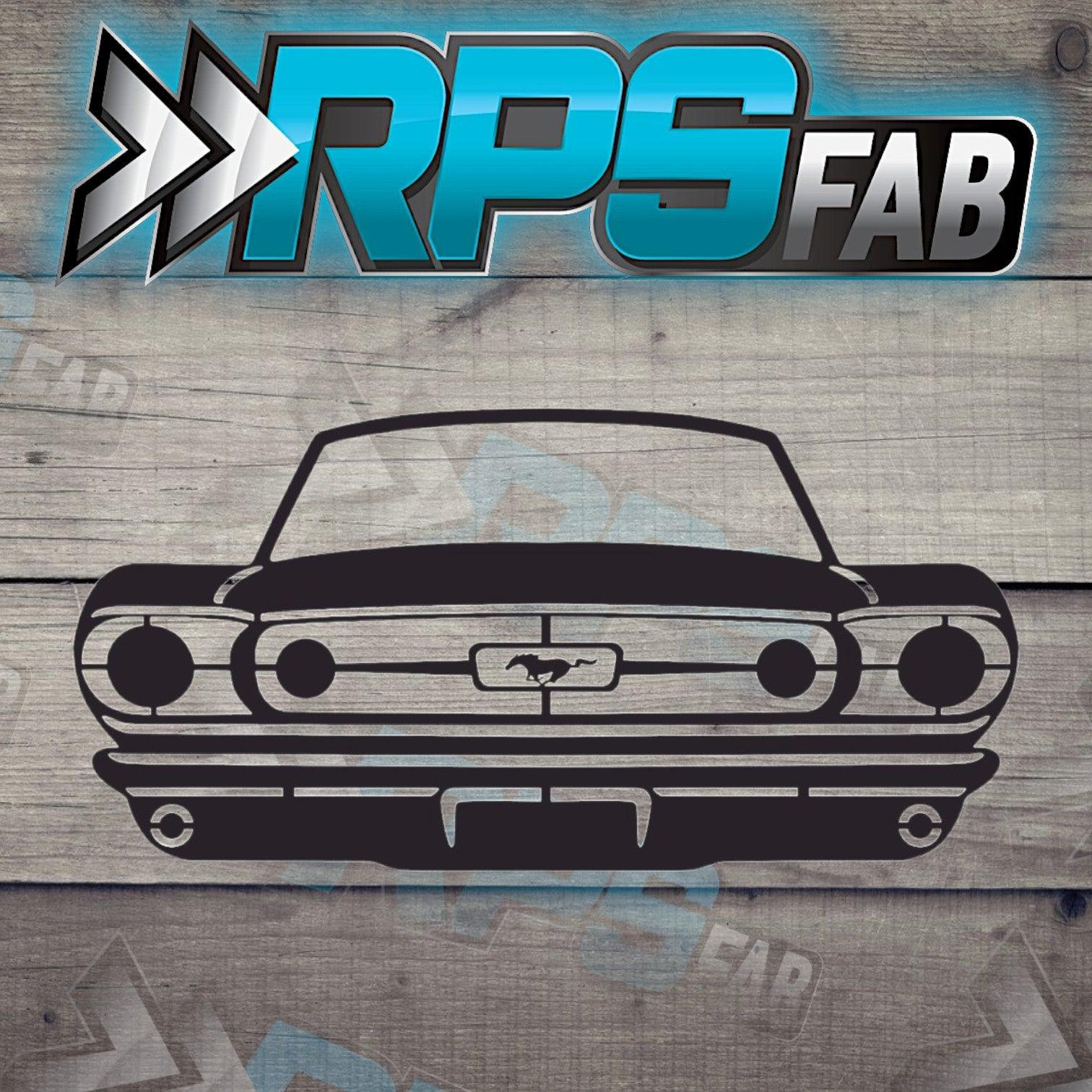 Car 10 Silhouette: Laser-Cut Metal Art Sign - RPS Fab