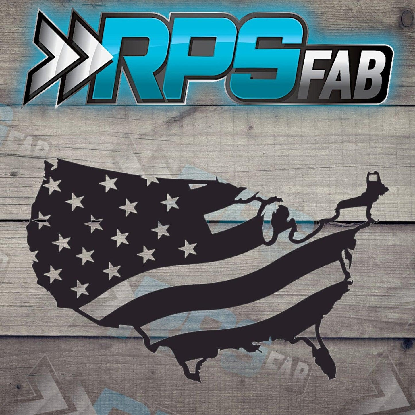 Classic American Flag Metal Art Sign V3 - RPS Fab