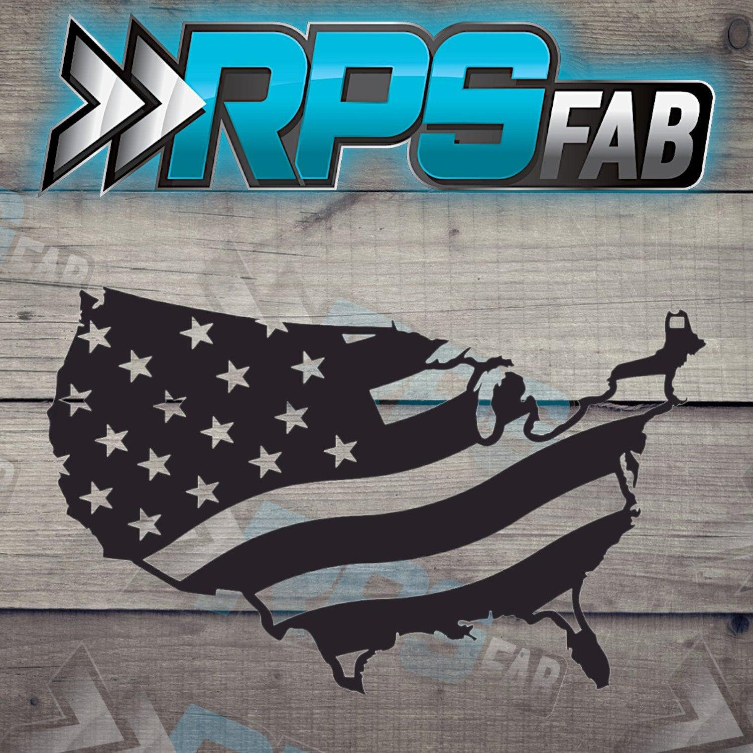 Classic American Flag Metal Art Sign V3 - RPS Fab