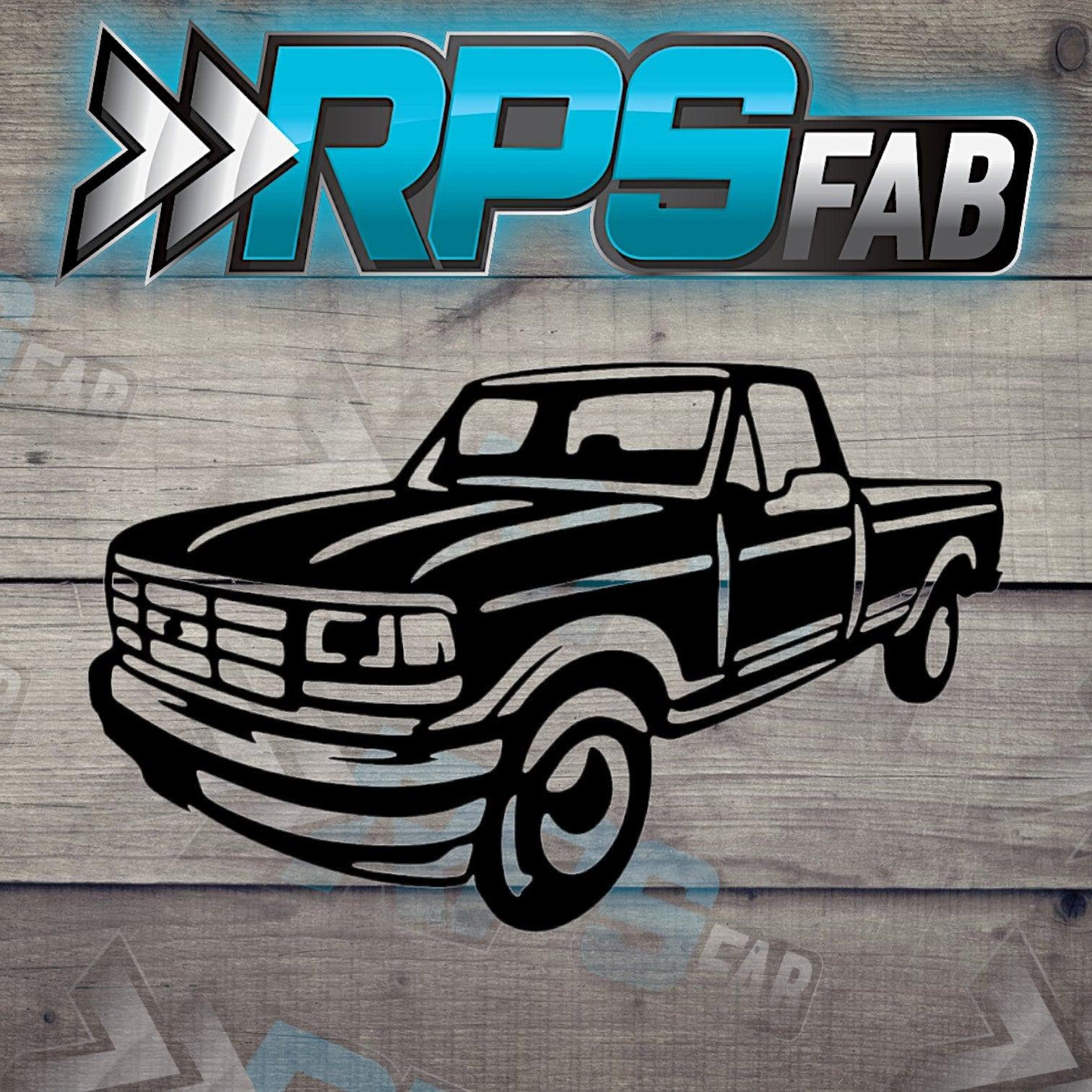 Classic OBS Ford Truck: Laser-Cut Metal Art Sign - RPS Fab