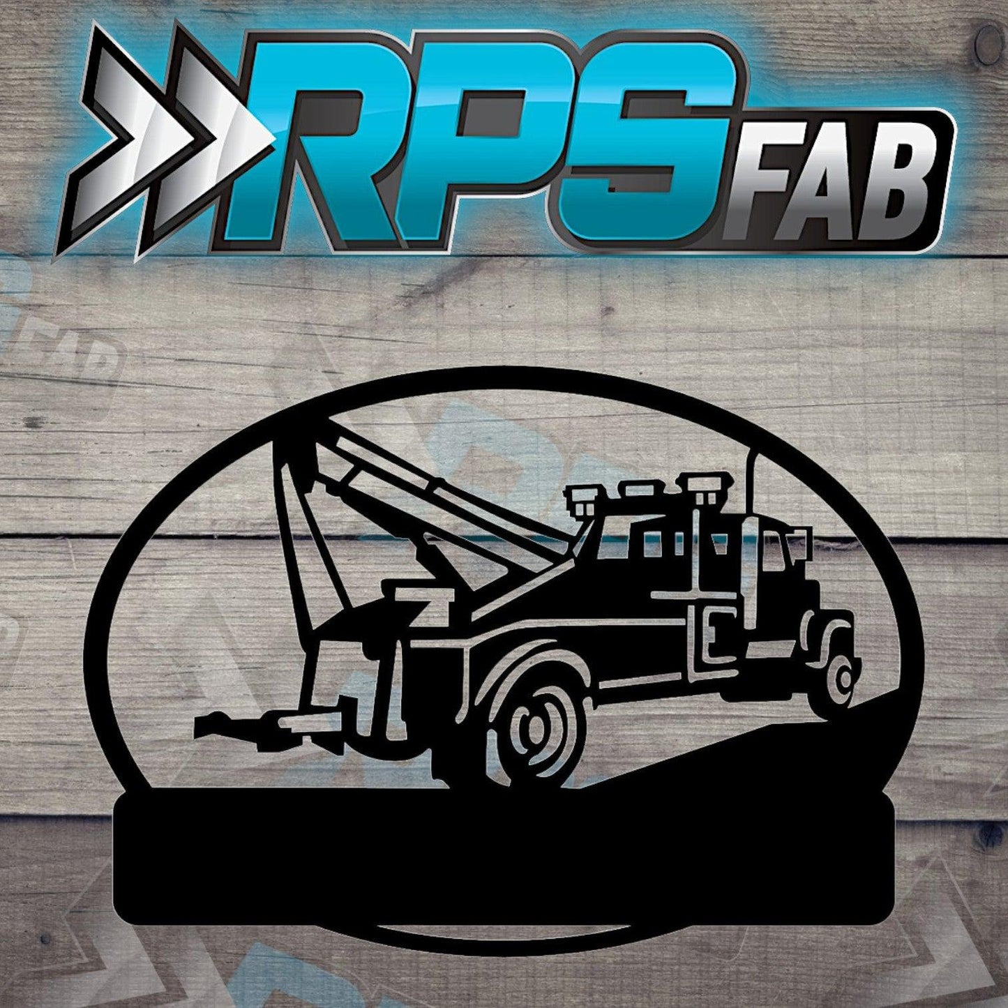 Customizable Tow Truck Metal Sign - RPS Fab