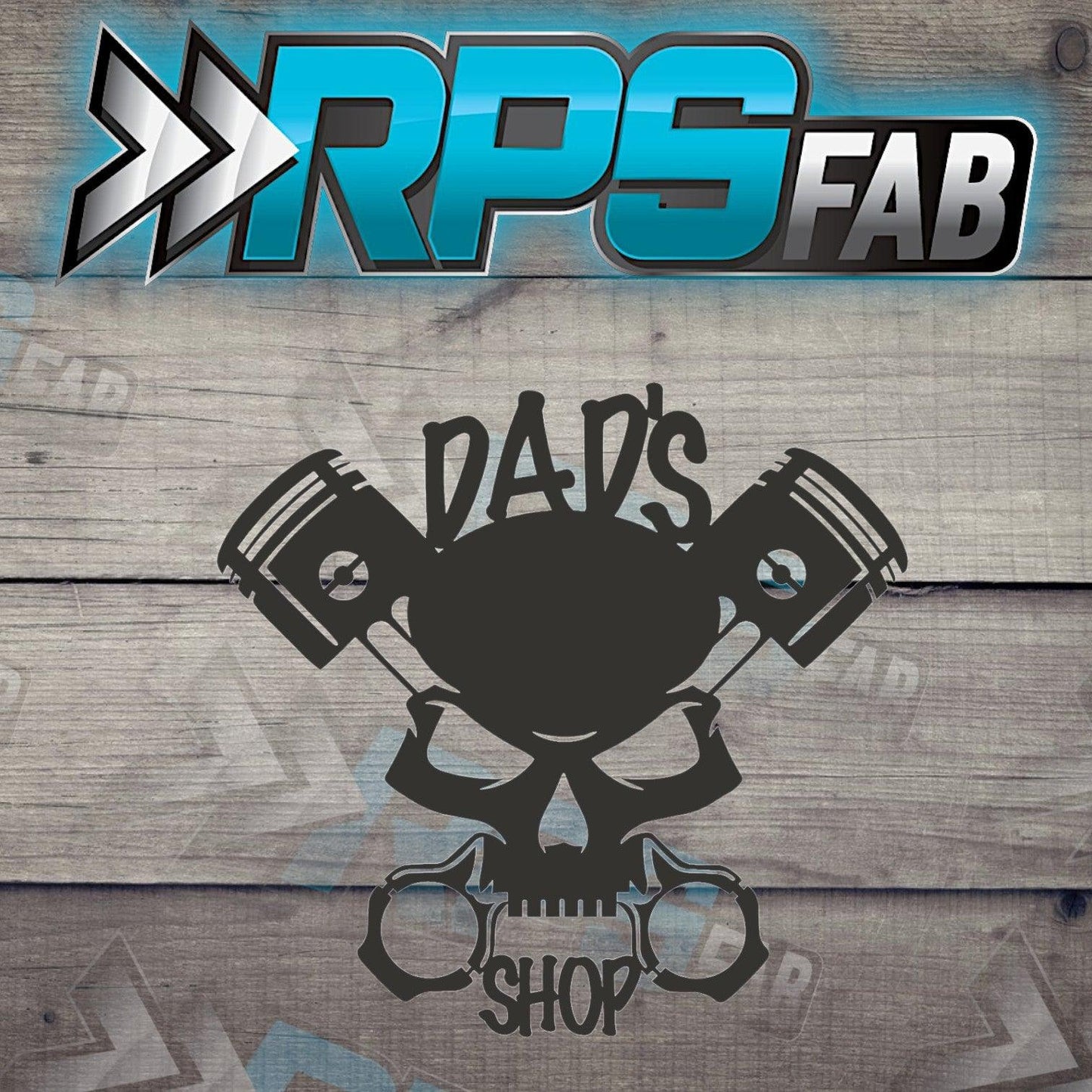 Daddy's Workshop Metal Sign - Skull - RPS Fab