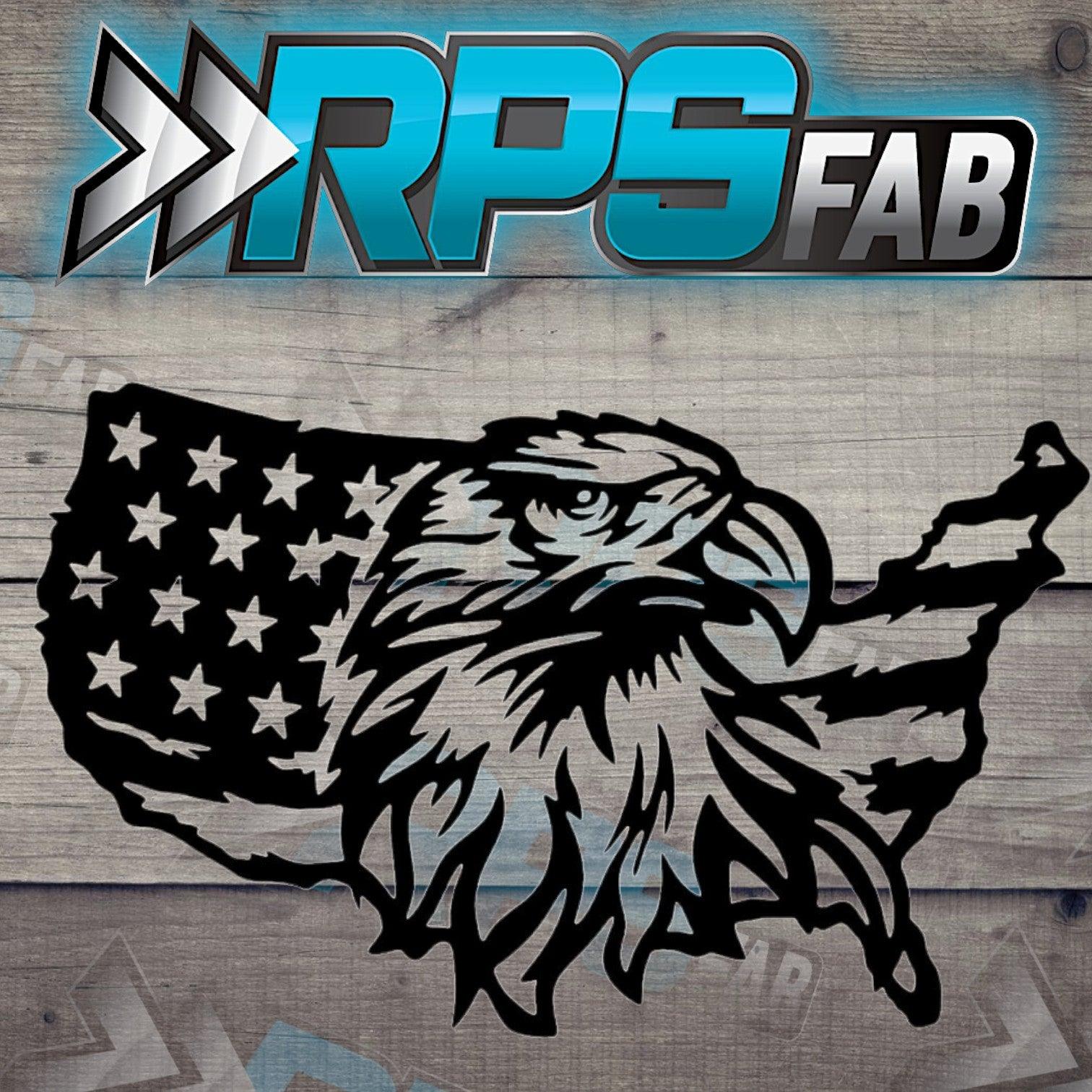 Eagle Map Flag Sign - RPS Fab
