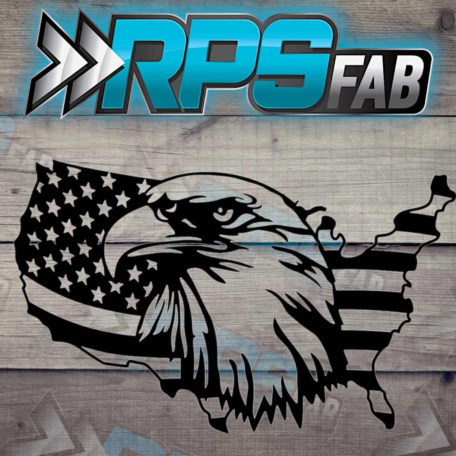Fab Flag Eagle Map Flag Sign V2 – RPS Fab