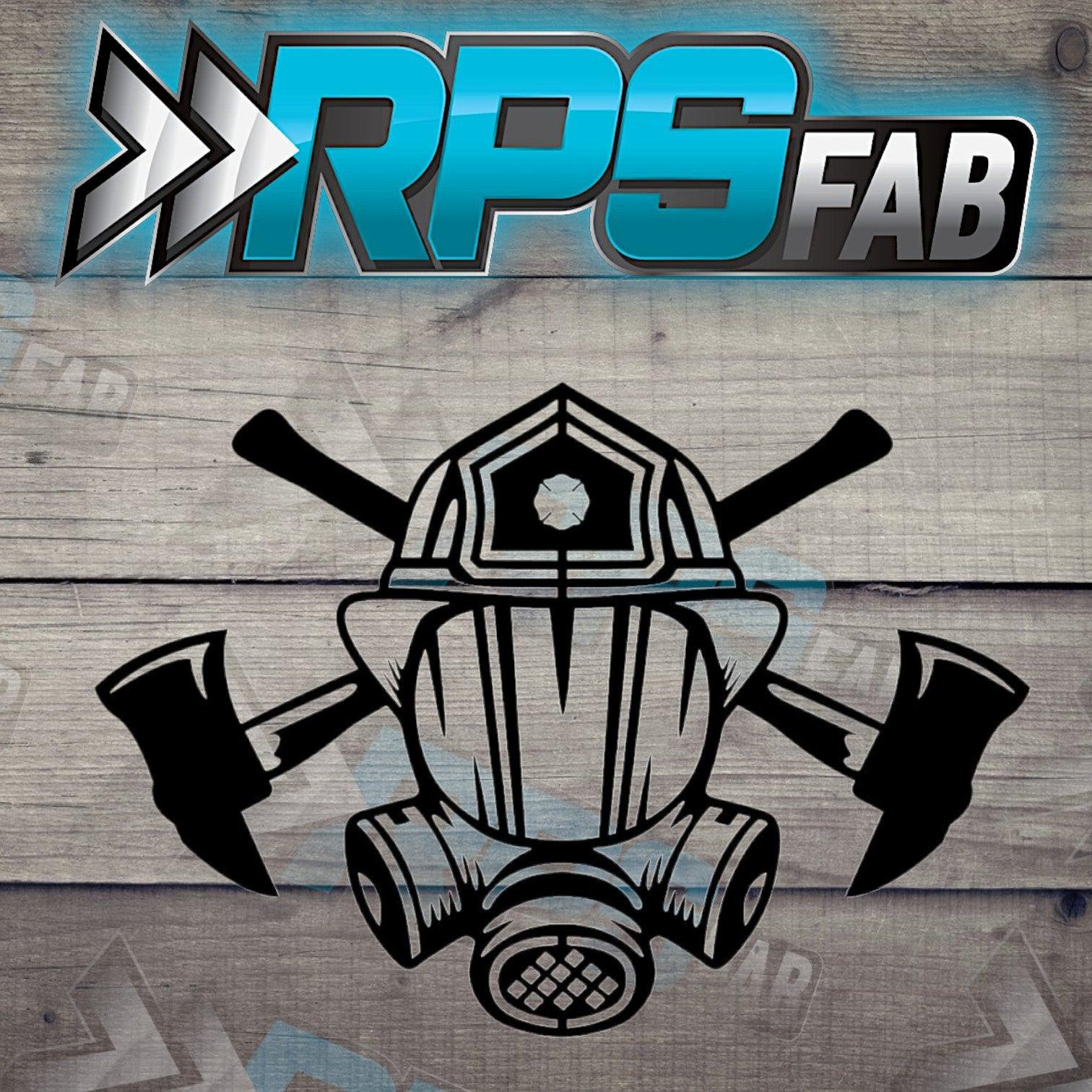 Firefighter Helmet with Axes Sign - RPS Fab