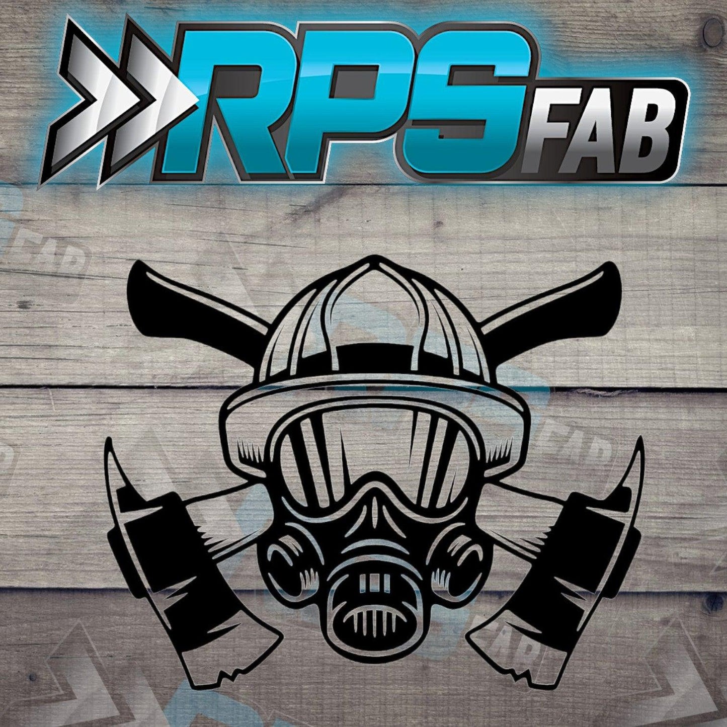 Firefighter Helmet with Axes Sign - Version 2 - RPS Fab