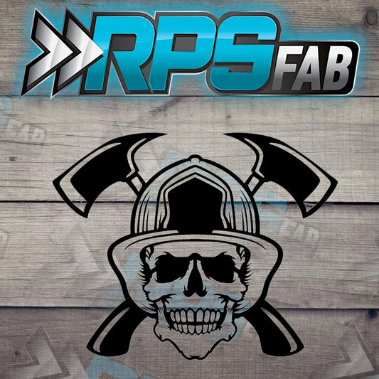 Firefighter Skull Helmet Sign - RPS Fab