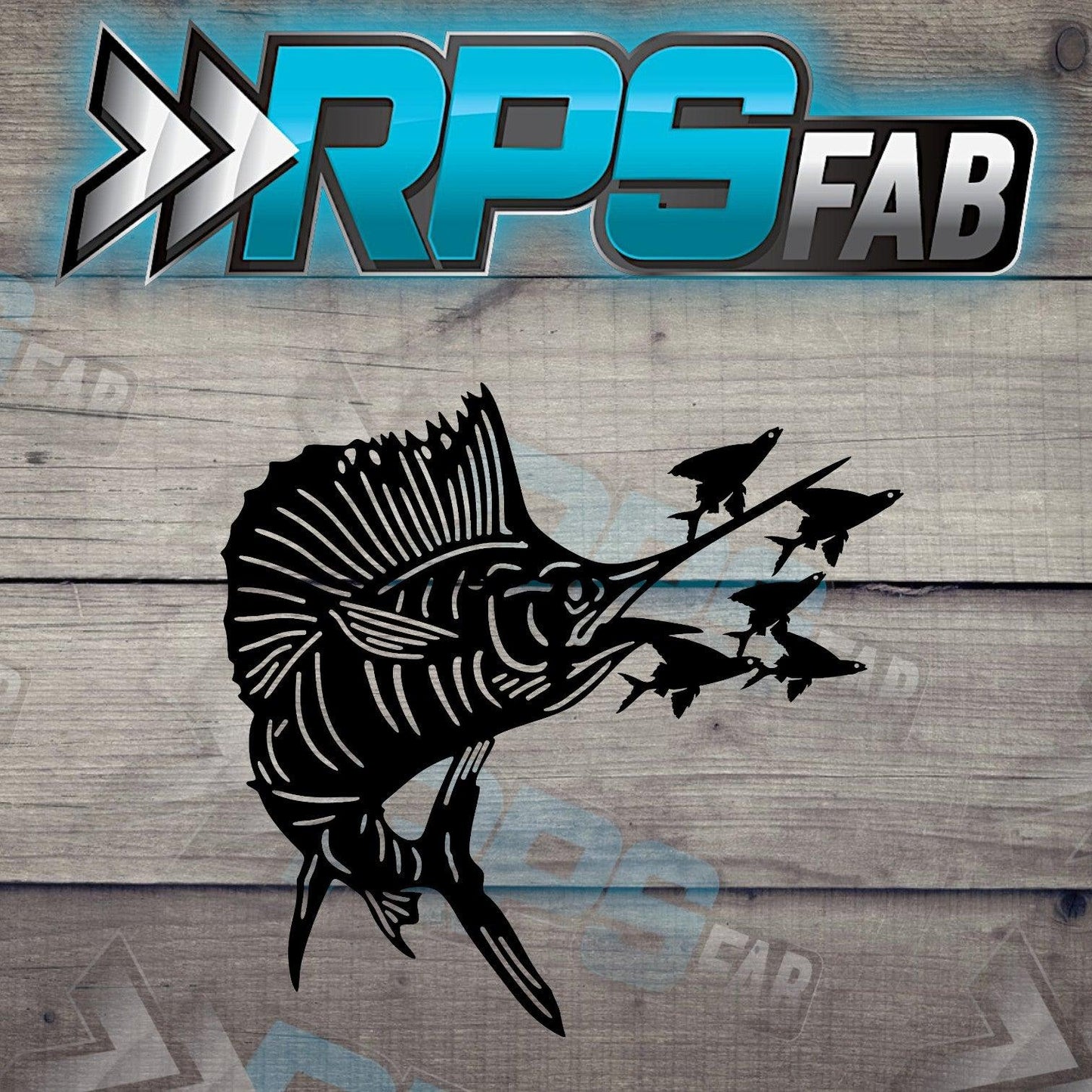 Fish Theme Metal Sign V14 - RPS Fab