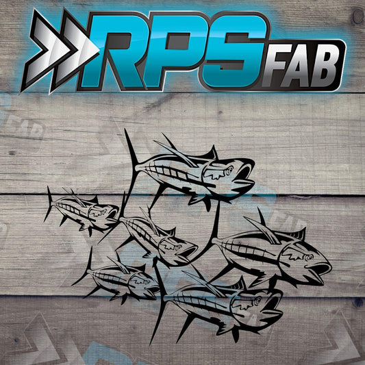 Fish Theme Metal Sign V7 - RPS Fab