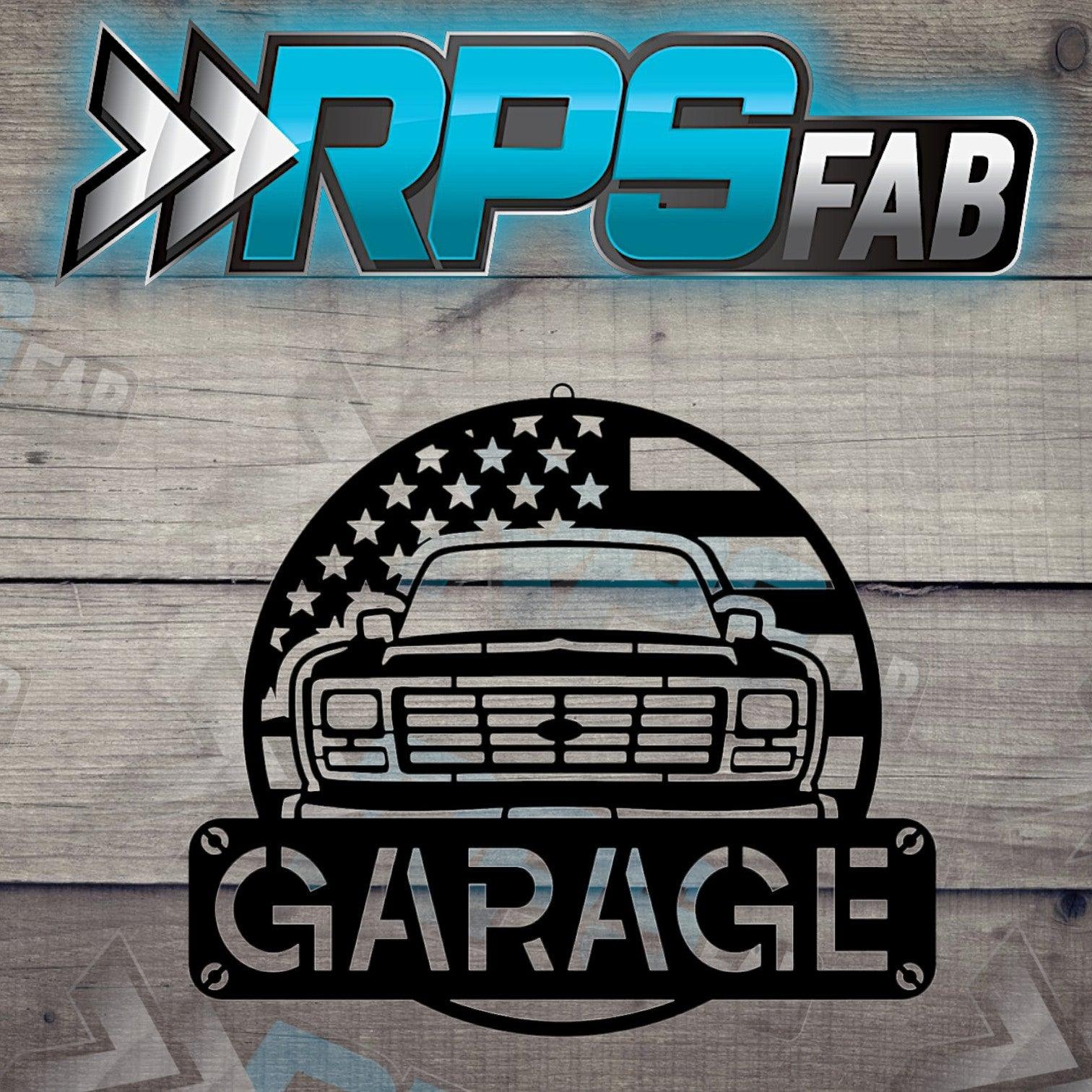 Garage Metal Sign V2 - RPS Fab