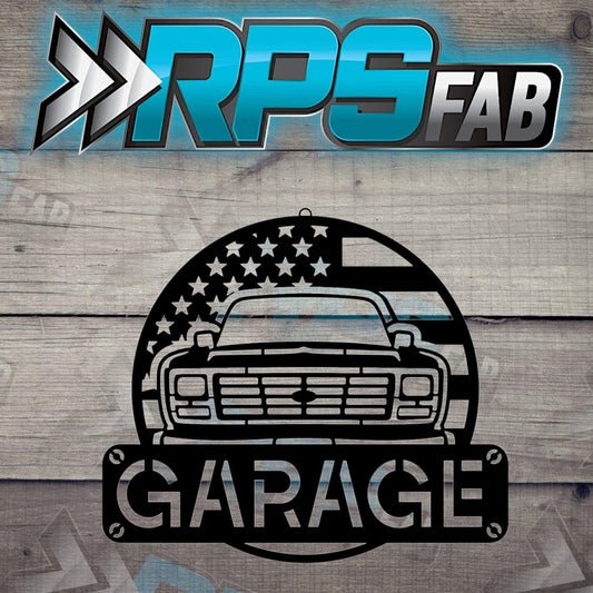 Garage Metal Sign V2 - RPS Fab