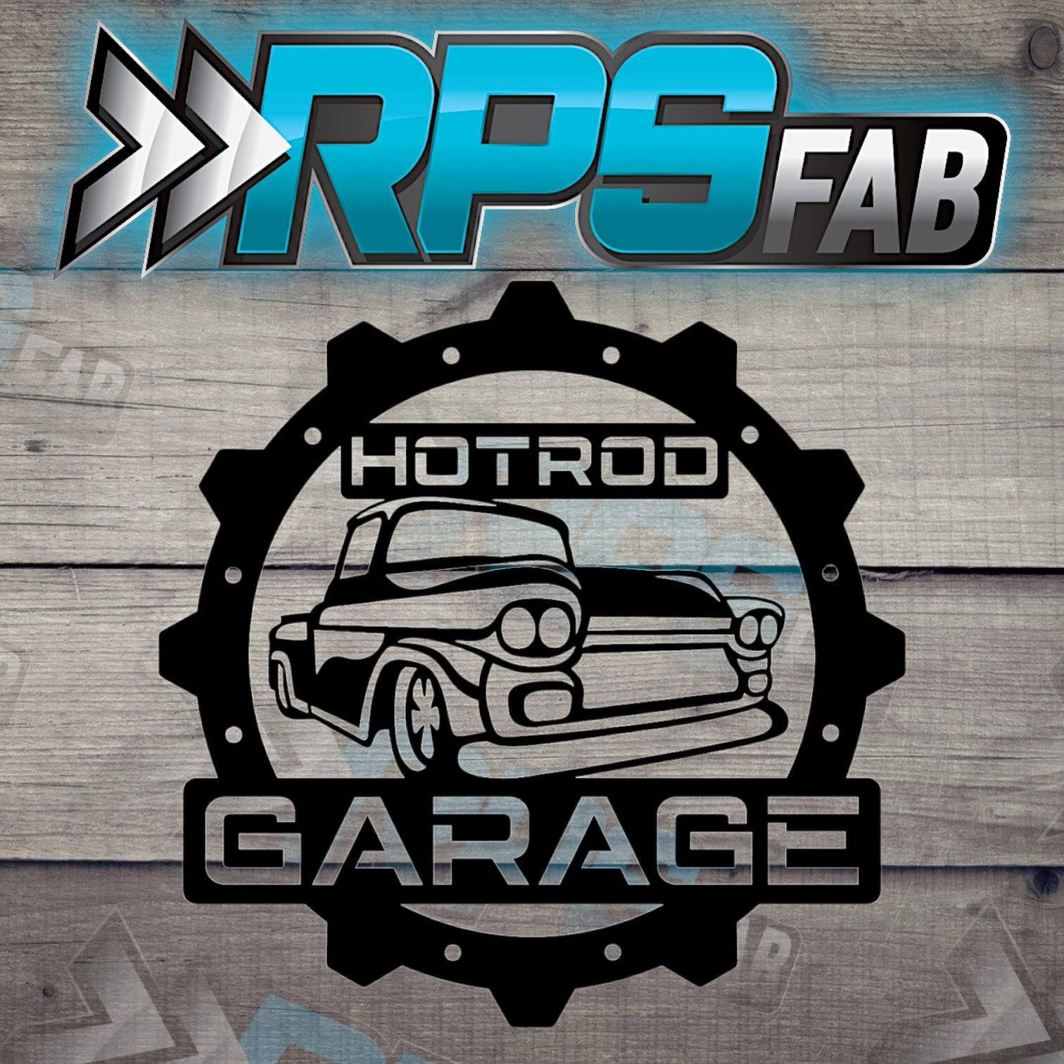 Hotrod Garage Metal Sign - RPS Fab