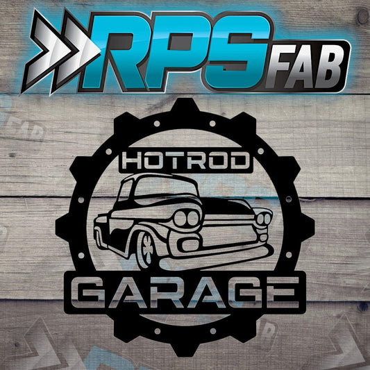 Hotrod Garage Metal Sign - RPS Fab