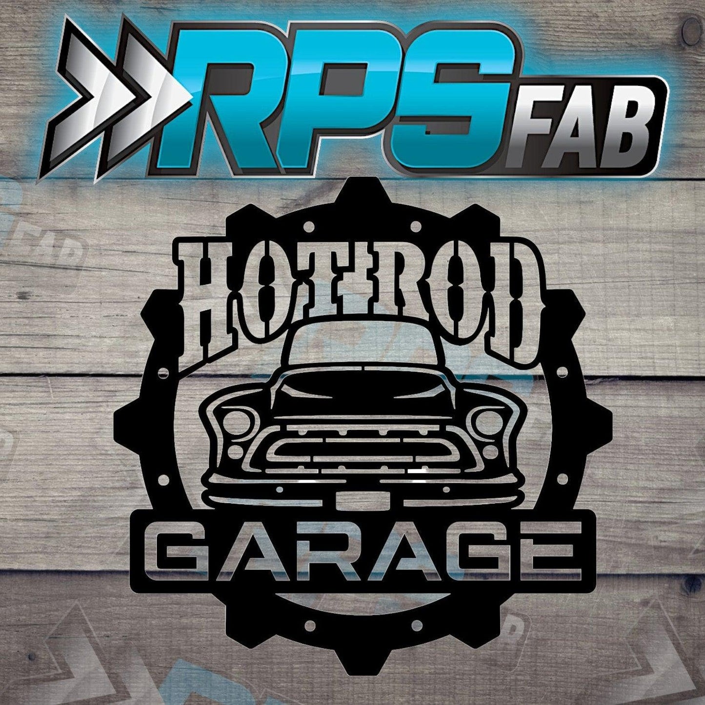Hotrod Garage Metal Sign - Vintage Truck Edition - RPS Fab