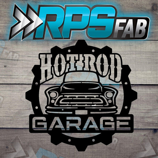 Hotrod Garage Metal Sign - Vintage Truck Edition - RPS Fab